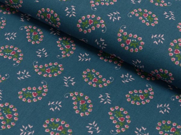 Baumwoll Druck Floral Sarah