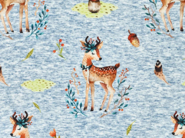 Alpenfleece Druck Reh