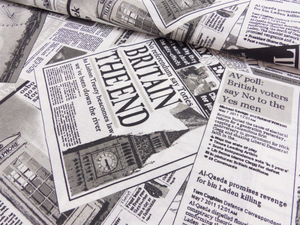 Deko Druck Loneta Zeitung
