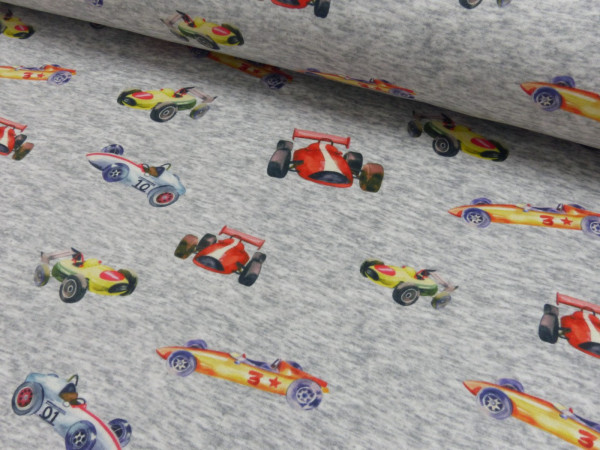Alpenfleece Druck Rennwagen