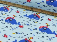 French Terry Druck Piratenwal French Terry Druck Piratenwal