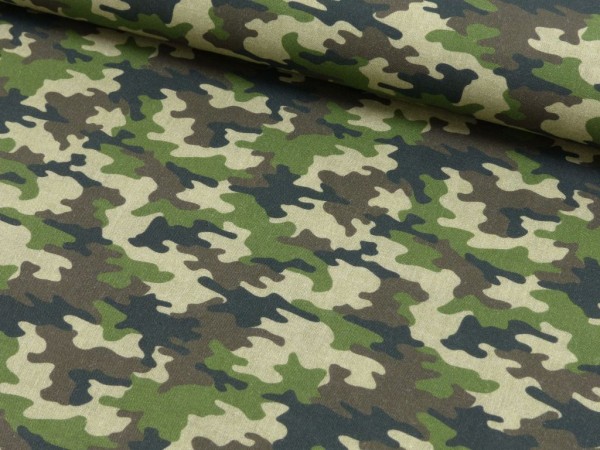 Baumwoll Druck Camouflage