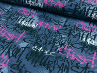 Baumwoll Jersey Druck Graffiti Baumwoll Jersey Druck Graffiti