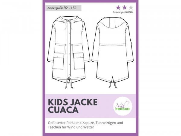 Schnittmuster CUACA Kinder Jacke by Nähfrosch