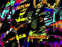 Baumwoll Jersey Druck Graffiti Baumwoll Jersey Druck Graffiti