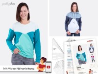 Schnittmuster "Zoey" Colourblock-Pullover by pattydoo Schnittmuster "Zoey" Colourblock-Pullover by pattydoo