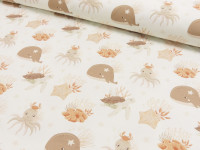 Baumwoll Jersey Digital Druck Ocean Dreams - Wal & Octopus Baumwoll Jersey Digital Druck Ocean Dreams - Wal & Octopus