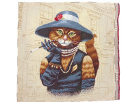 Gobelin Panel "Katze" - für Kissen, Taschen etc. Gobelin Panel "Katze" - für Kissen, Taschen etc.