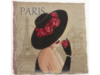 Gobelin Panel "Paris Hut" - für Kissen, Taschen etc. Gobelin Panel "Paris Hut" - für Kissen, Taschen etc.