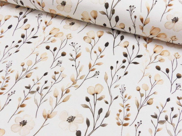 French Terry Digital Druck Meadow Whisper