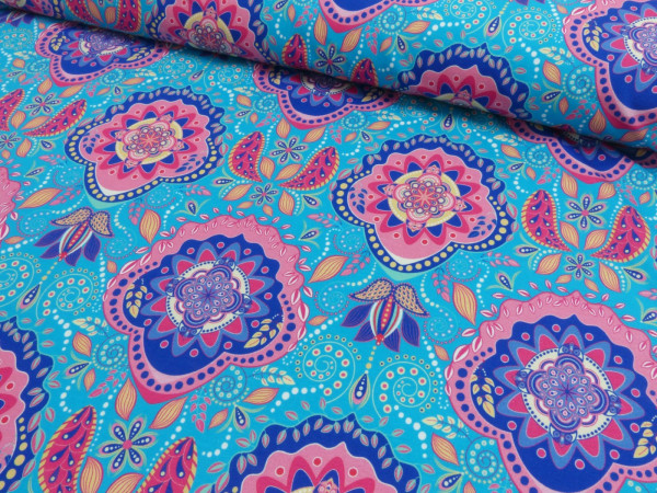 French Terry Digital Druck Mandala