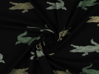 Vorschau: Baumwoll Jersey Druck Krokodil Vorschau: Baumwoll Jersey Druck Krokodil