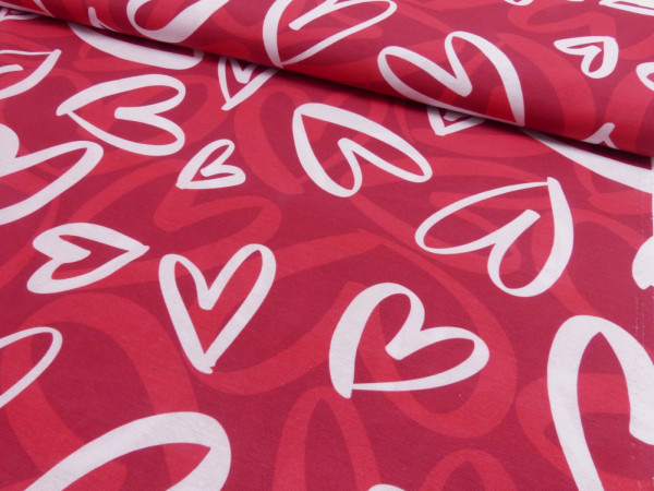 Deko Digital Druck Herzen Hearts