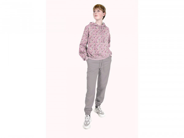 French Terry Druck Blumen