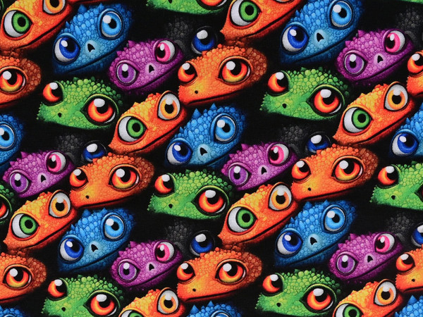 Baumwoll Jersey Digital Druck Salamander