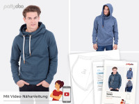 Schnittmuster "Tony" Kapuzenpullover by pattydoo Schnittmuster "Tony" Kapuzenpullover by pattydoo