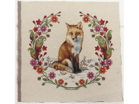 Preview: Gobelin Panel "Fuchs & Blumenkranz" - für Kissen, Taschen etc. Preview: Gobelin Panel "Fuchs & Blumenkranz" - für Kissen, Taschen etc.