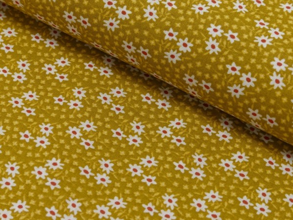 Baumwoll Druck Floral Midinette