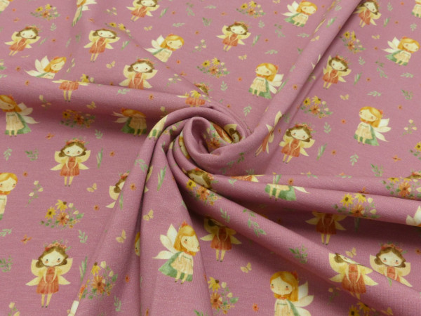 Baumwoll Jersey Digital Druck Fairyland - Fee