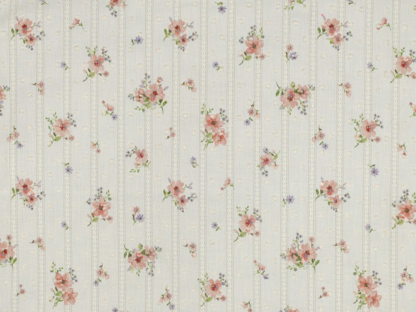 Baumwoll Dobby Digital Druck Flowers