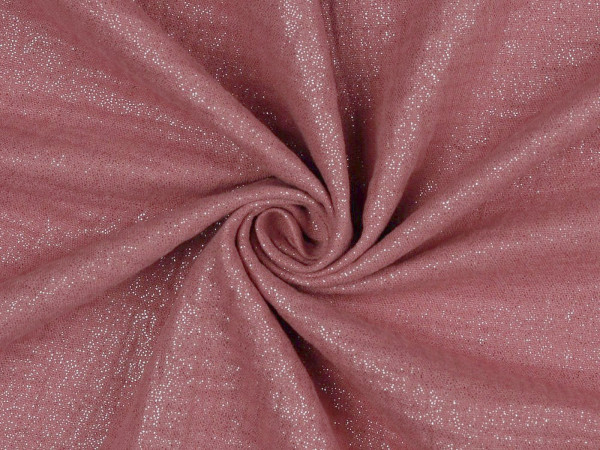 Musselin Double Gauze Glitzerdruck