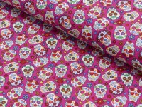 Baumwoll Druck Skulls Baumwoll Druck Skulls