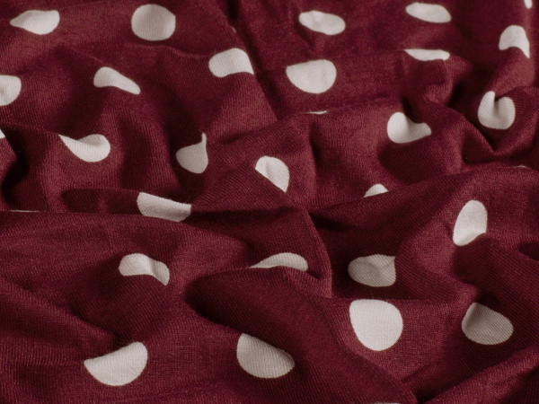 Viskose Jersey Druck Tupfen