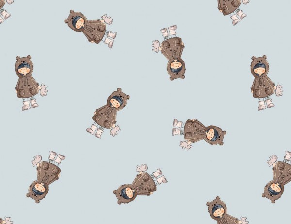 French Terry Druck Bobby Bear (Kombi) by emmapünktchen