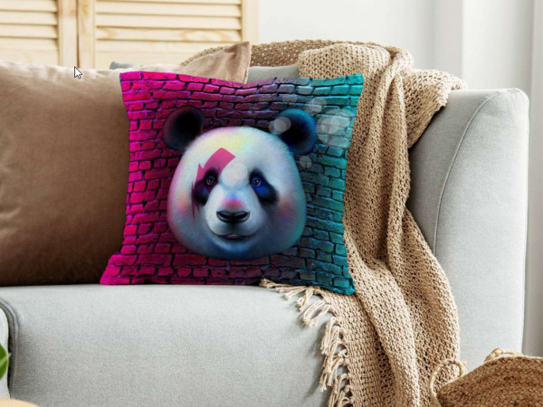 Panel Druck "Panda" - schwere Webware für Kissen, Taschen etc.