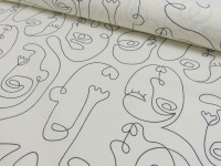 Tischdeckenware One Line Face Tischdeckenware One Line Face