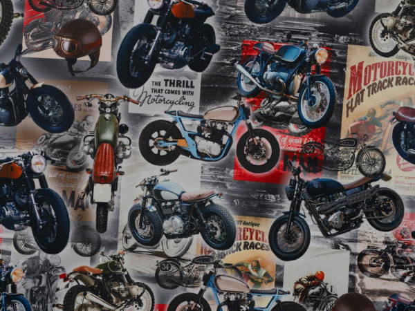 Alpenfleece Druck Motorräder