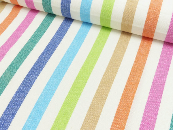 Rayon Leinen Streifen garngefärbt (breit)