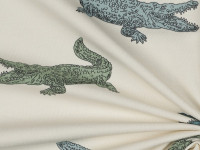 Vorschau: Baumwoll Jersey Druck Krokodil Vorschau: Baumwoll Jersey Druck Krokodil