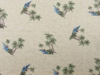 Viskose Leinen Jersey Druck Palmen Viskose Leinen Jersey Druck Palmen