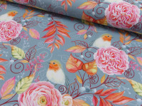 Baumwoll Jersey Druck Sweet Bird Baumwoll Jersey Druck Sweet Bird