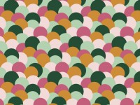 French Terry Druck farbenfrohe Punkte French Terry Druck farbenfrohe Punkte