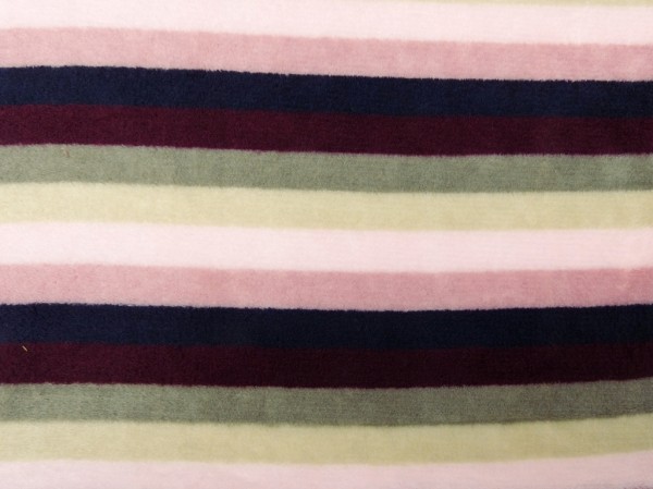 Micro Fleece Druck Streifen