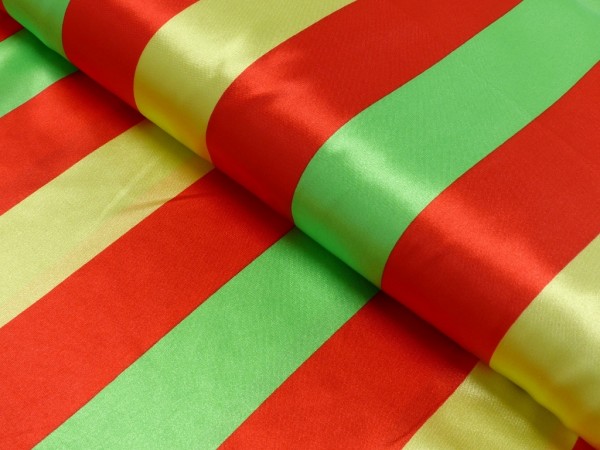 Polyester Satin Druck Streifen