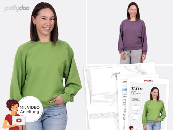 Schnittmuster "Tatym" Raglanpullover by pattydoo