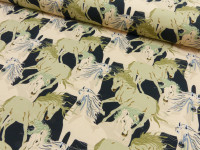 French Terry Digital Druck - Horses French Terry Digital Druck - Horses