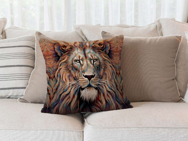 Panel Druck "Lion" - schwere Webware für Kissen, Taschen etc.