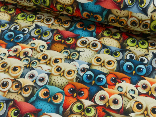 Sweat Shirt Digital Druck Owls