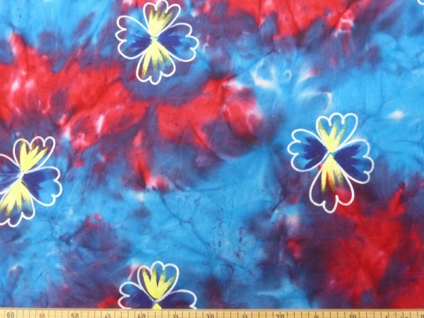 Baumwoll Batik Druck handbemalt