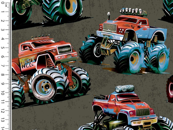 Alpenfleece Digital Druck Monstertruck