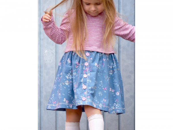 Schnittmuster Girls Button Dress by Jessy Sewing