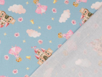 Preview: Baumwoll Digital Druck Prinzessin Schloss Preview: Baumwoll Digital Druck Prinzessin Schloss