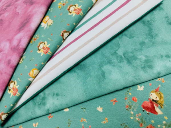 Baumwoll Jersey Digital Druck Fairyland - Fee