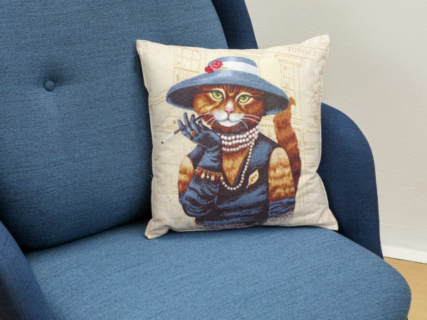 Gobelin Panel "Katze" - für Kissen, Taschen etc.