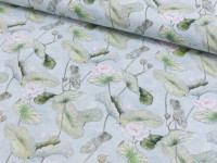 Baumwoll Druck Seerosen Baumwoll Druck Seerosen