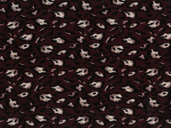 Viskose Twill Druck Leopard